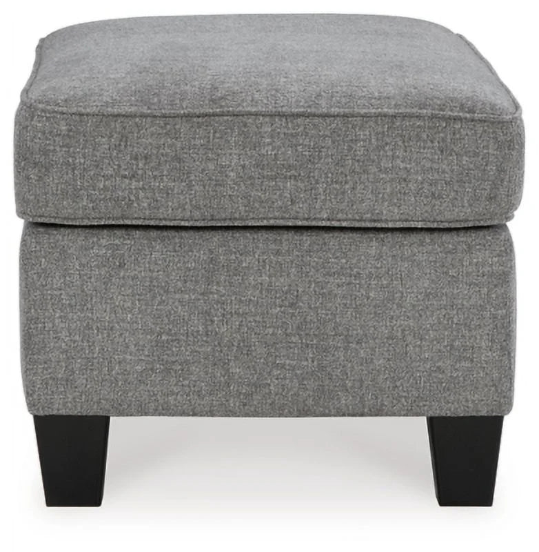 Chenille Smoke Ottoman H5352