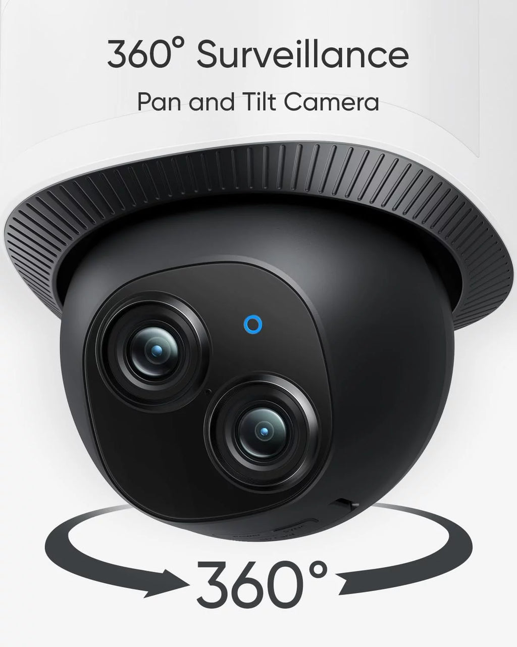 Dual Camera Floodlight Camera with 360° Pan and Tilt D714