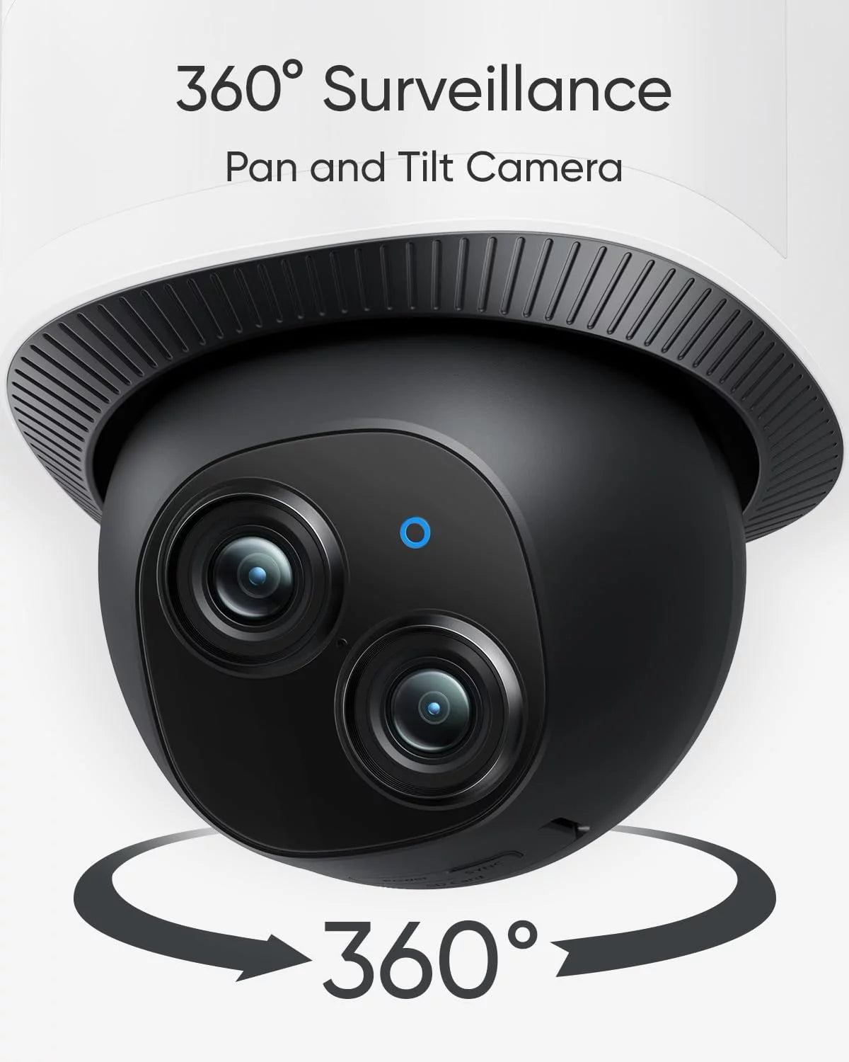 Dual Camera Floodlight Camera with 360° Pan and Tilt D714