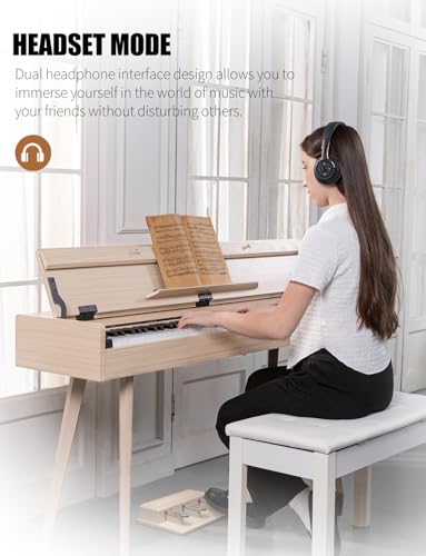 Weighted Digital Piano with Hammer-Action Keyboard N60688