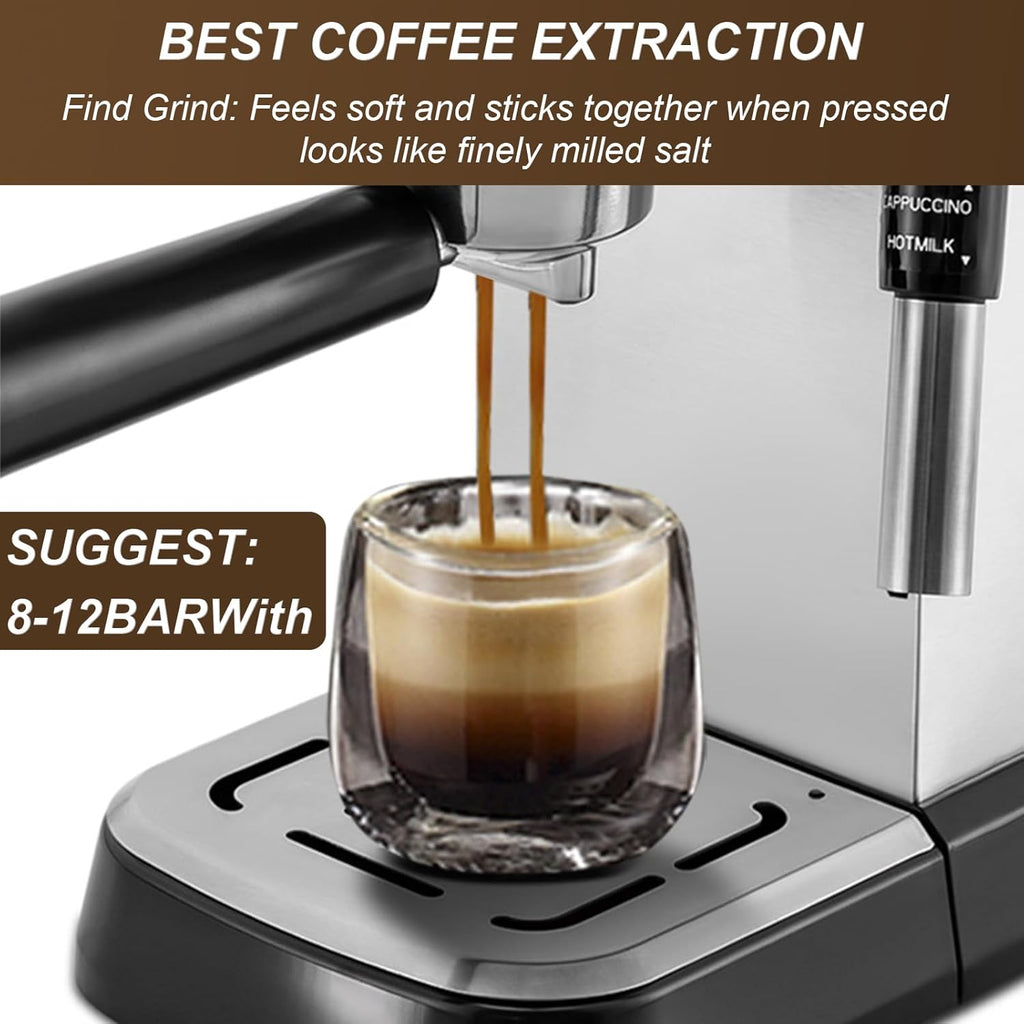 15 Bar Espresso Machine with Milk Frother Steamer H42168
