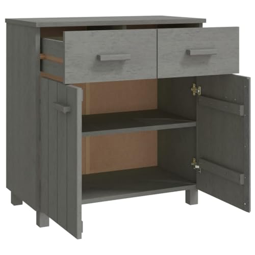Light Gray Solid Wood Pine Sideboard J87573