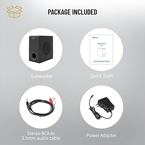 6.5" Active Powered Subwoofer in Black A5499