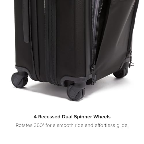 Black Expandable 4 Wheeled Carry-On Suitcase W52802