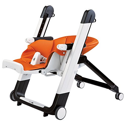 Folding High Chair & Recliner, Height Adjustable, Ambiance Brown (White) R214164