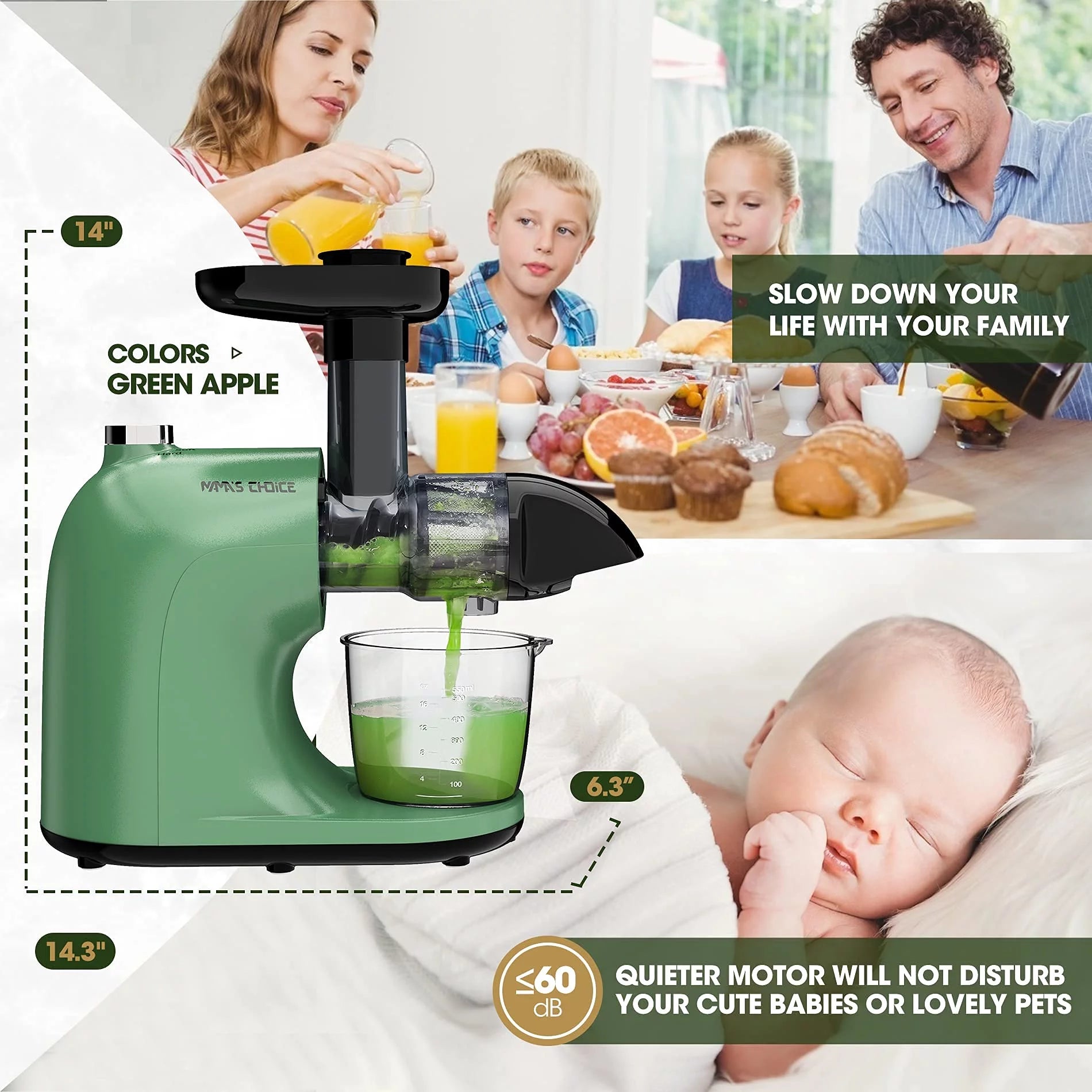 Slow Masticating Cold Press Juicer W32382
