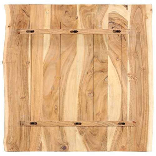 Solid Acacia Wood Table Top 22.8" x(19.7"-23.6") x1 H165