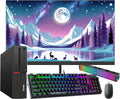 24'' FHD Monitor Desktop Computer with Core i3-6100 3.70GHz, 16GB DDR4, 256GB SSD & 500GB, Windows 10 Pro Q998662
