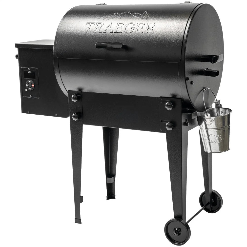 Black Wood Pellet Grill and Smoker S9292