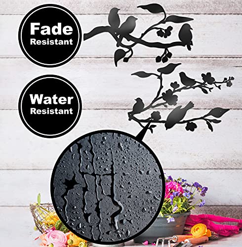 Metal Birds Wall Art (Medium - 24"X10") N696