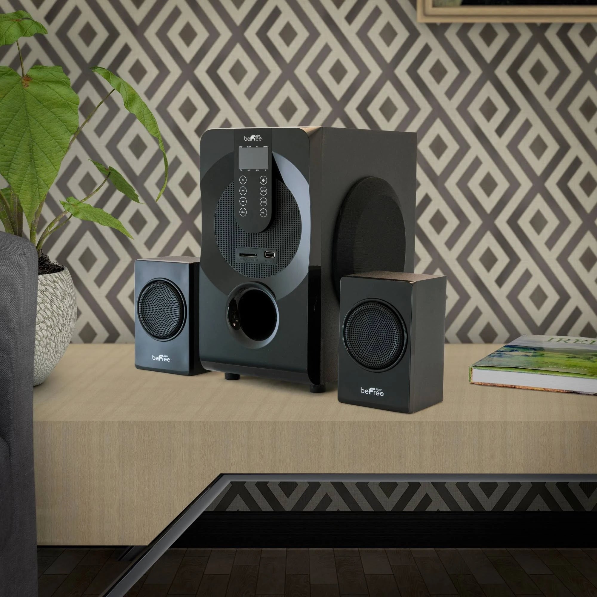 Black 5.1 Channel Bluetooth Surround Sound Speaker System T330