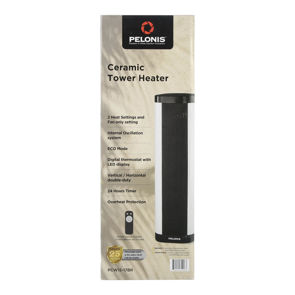 22" 1500W Ceramic Tower Electric Space Heater G184252