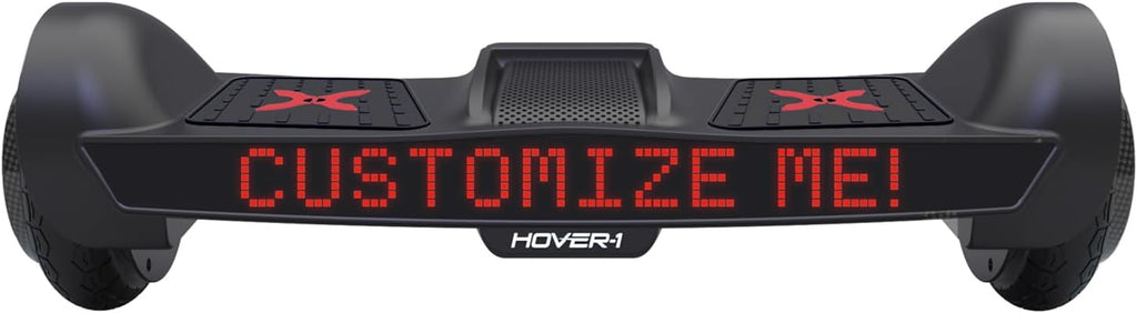 Electric Self-Balancing Hoverboard with Customizable Screen, Dual 150W Motors, 7 mph Max Speed, 7 Miles Max Range P91300