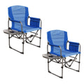 Outdoor Camping Folding Director's Chair with Side Table F9510