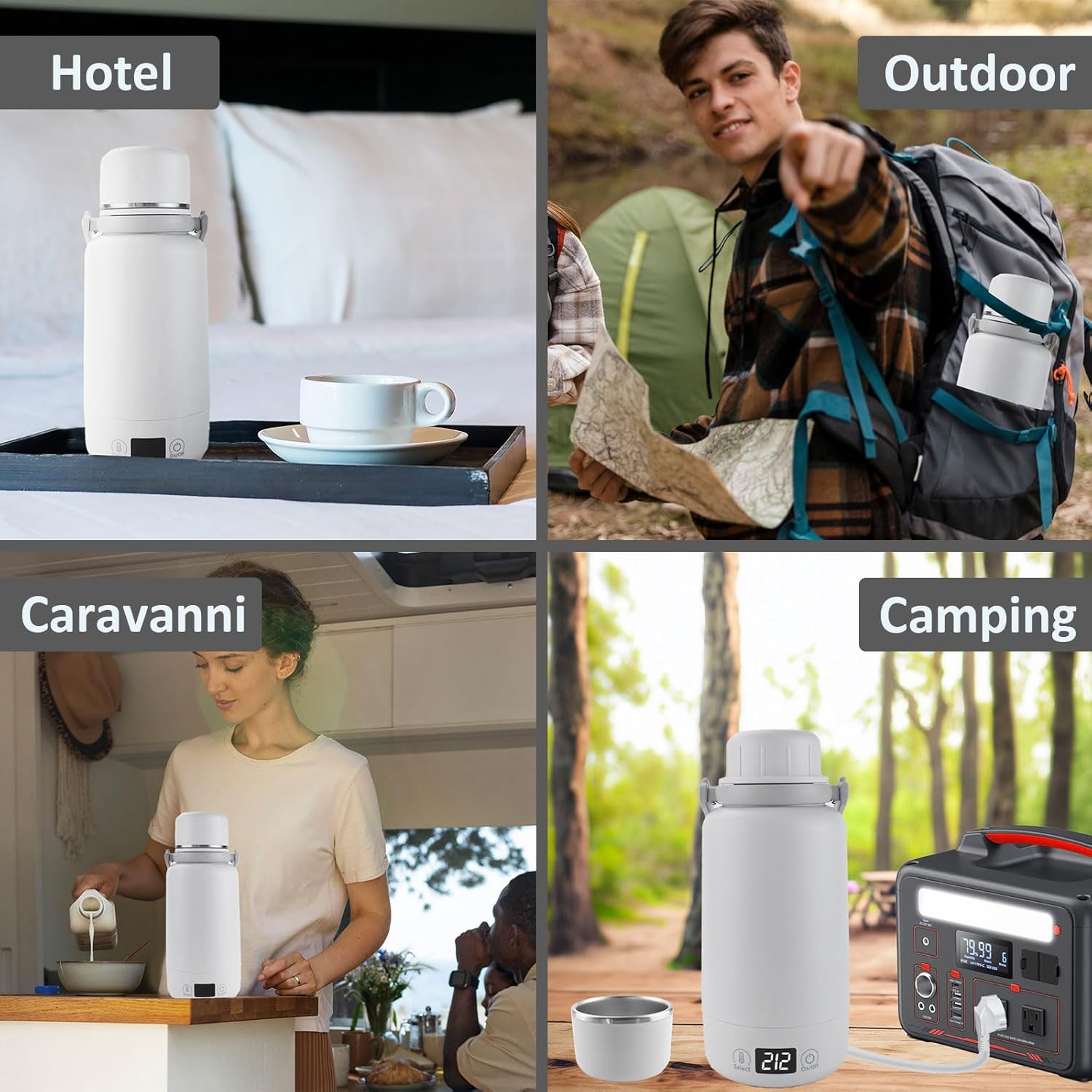 1L Electric Kettle with Temperature Control and LCD Display O9948