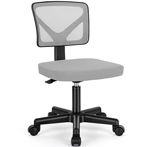 Black Mesh Desk Chair with Wheels H486