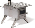 800 Cubic Inch Tent Stove with Chimney Pipe O2091