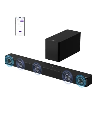 5.1CH Surround Sound Bar with Subwoofer, Dolby Atmos, 300W H185