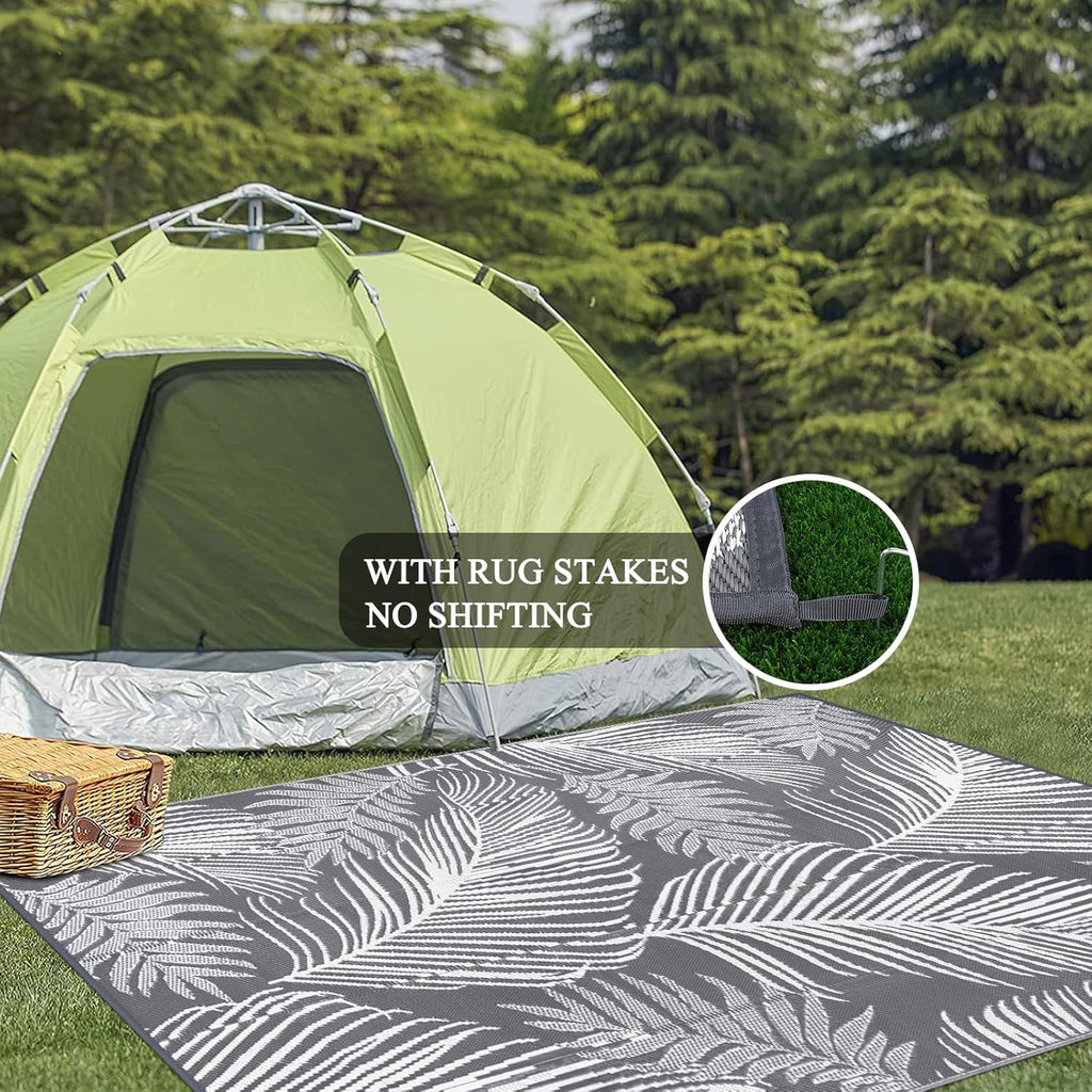 6'x9' Waterproof Reversible Outdoor Plastic Straw Rug F223