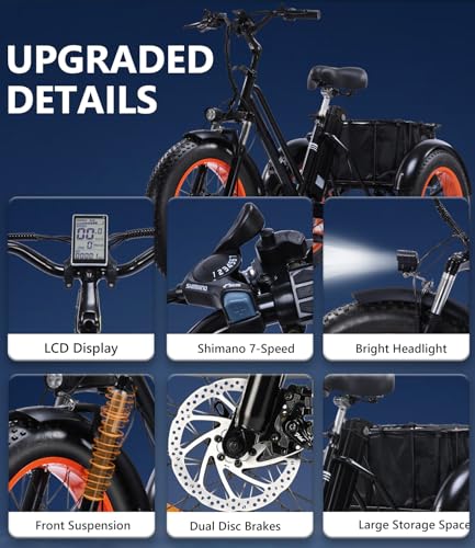 Electric Tricycle with 500W Motor, 20"x4.0" Fat Tire, 48V15Ah Battery R9679