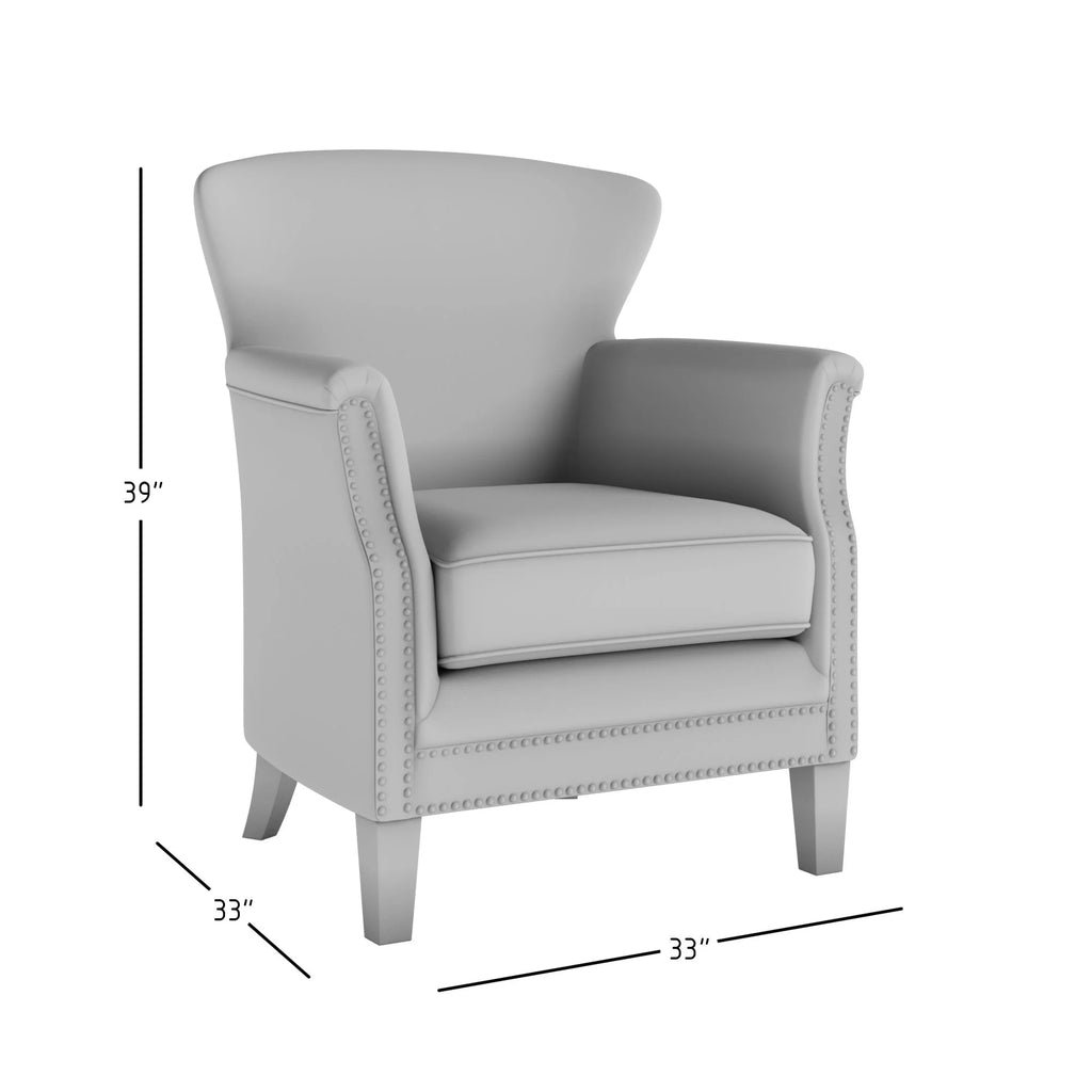 Upholstered Accent Chair with Nailhead Trim B560987