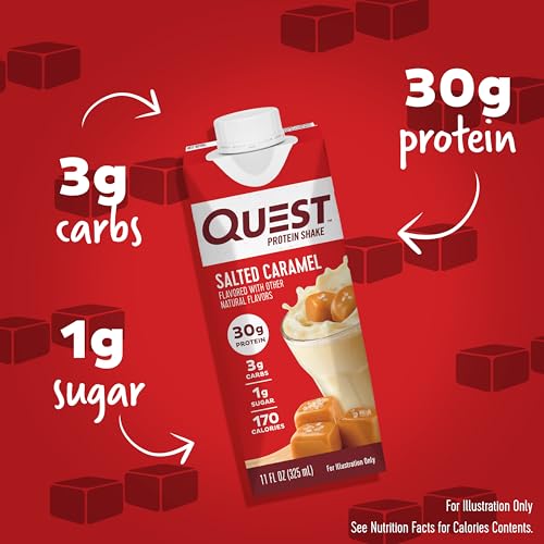 11 fl.oz 4 Count (Pack of 3) Salted Caramel Protein Shake U780