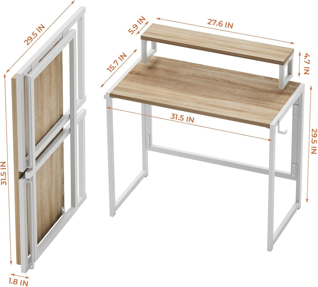 31.5 inch Folding Desk with Led Lights X74230