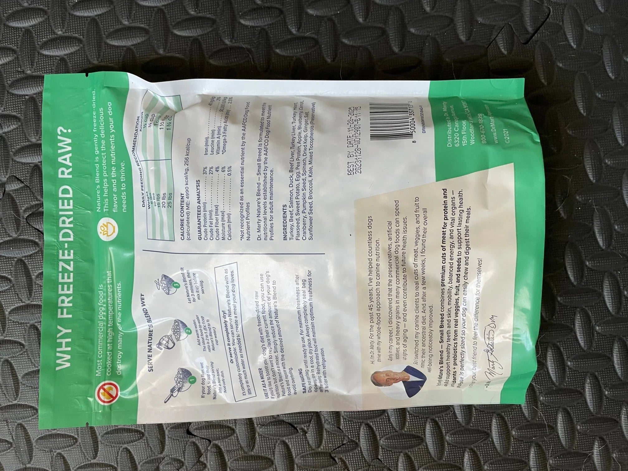 Freeze-Dried Raw Dog Food, 6 oz M753
