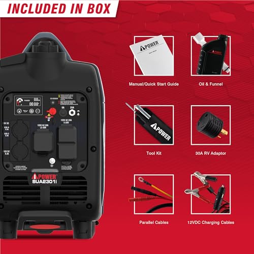 7600W Dual Fuel Portable Inverter Generator with Electric Start S2243