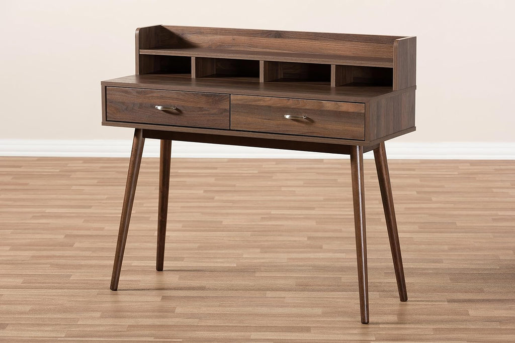 Walnut Brown 2-Drawer Desk D794260