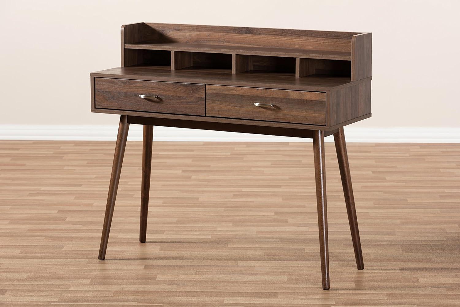Walnut Brown 2-Drawer Desk D794260