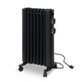 Oil Filled Radiator Heater with 3 Heating Modes, Adjustable Thermostat, Universal Wheels, Black&Gray R359839