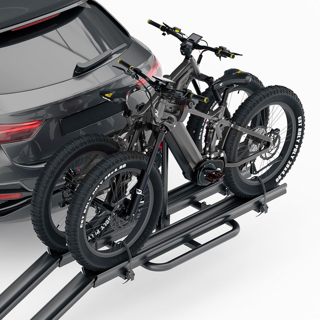 2" Hitch Bike Rack with Ramp for Fat Tire T3777
