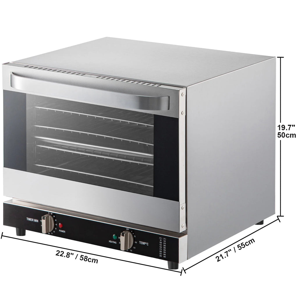 Commercial Convection Oven, 66L, 1800W, 4-Tier N262581