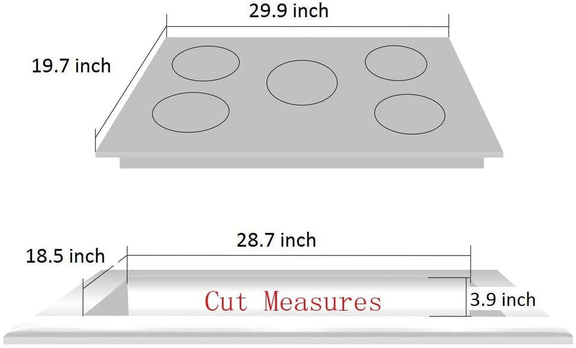 30 inch Gas Cooktop Tempered Glass 5 Burners Stove Top R901