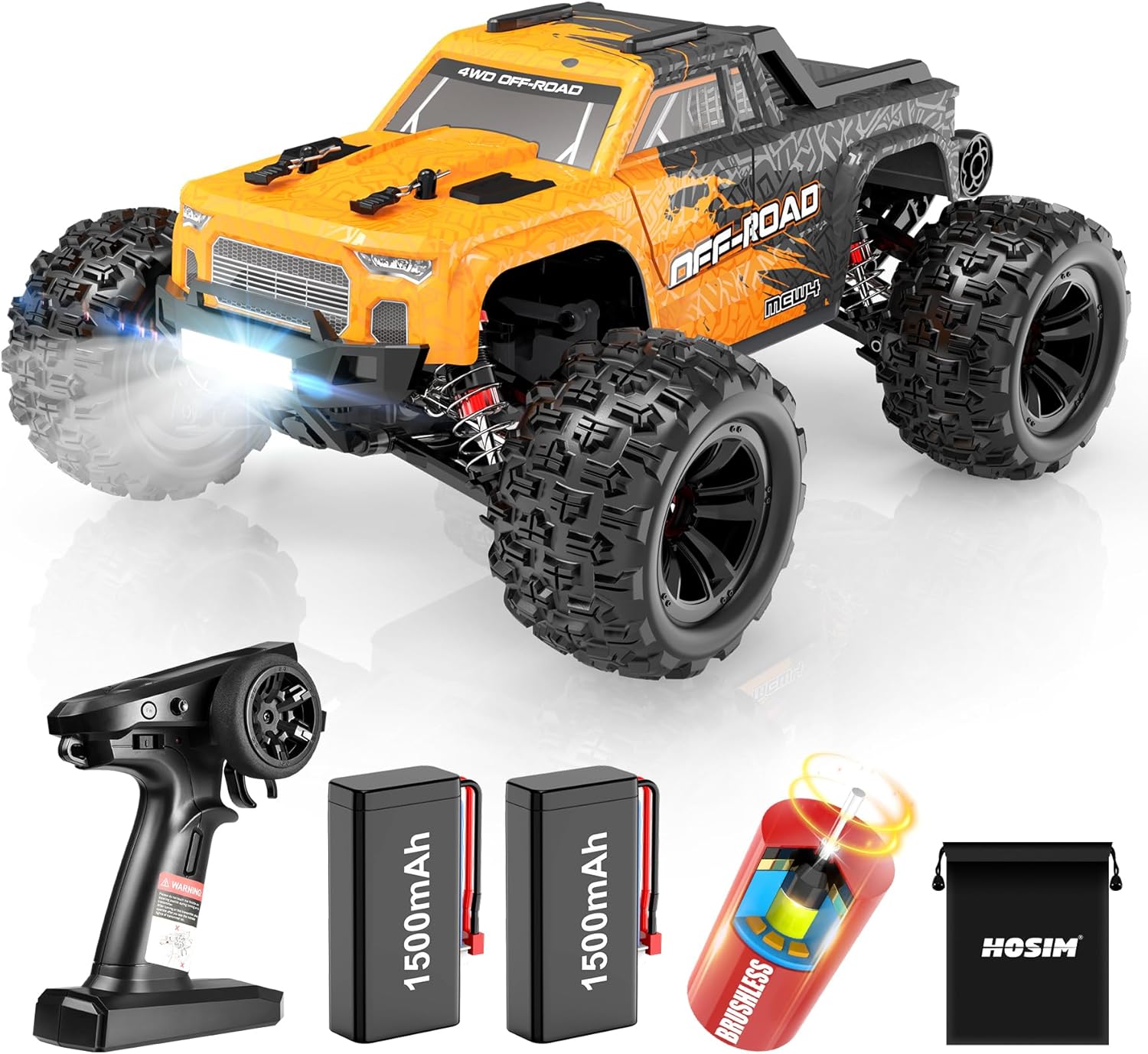1:16 Brushless RC Car 52+KMH 4X4 Waterproof Off Road Buggy L4288
