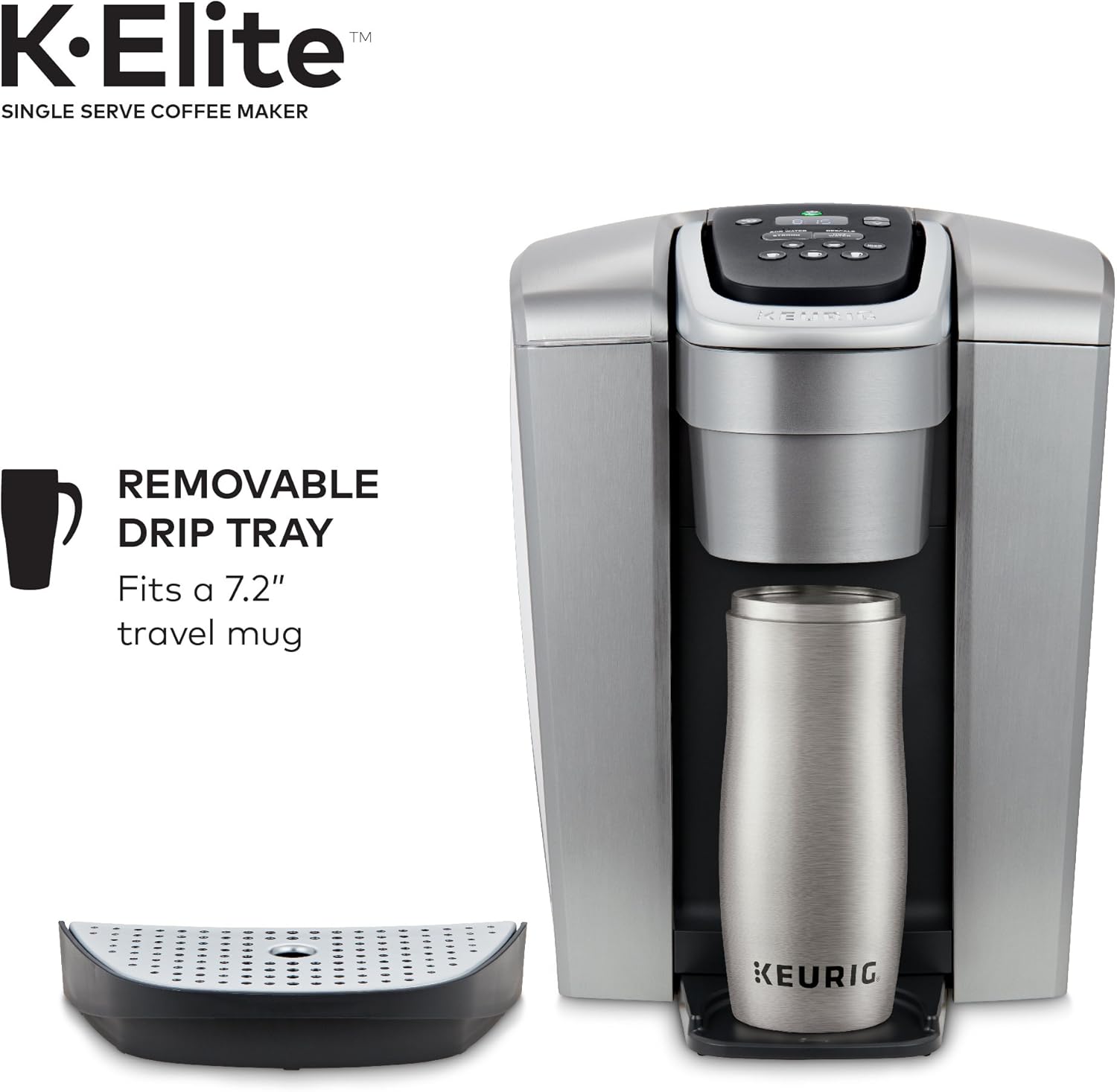 Single Serve K-Cup Pod Coffee Brewer with Iced Coffee Capability T749413