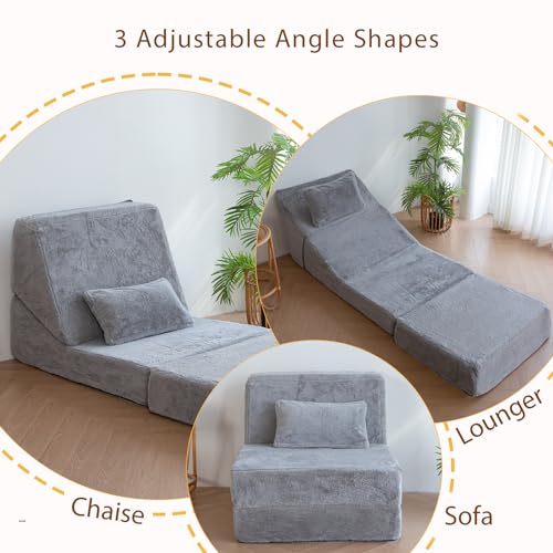 3-in-1 Folding Sofa Bed with Pillow R881