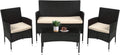 4 Piece Outdoor Rattan Wicker Sofa Set G39487