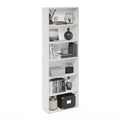 White 6-Tier Open Storage Bookcase N743090