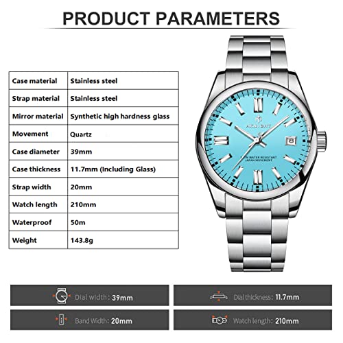 Waterproof Stainless Steel Analog Chronograph Watch T7352