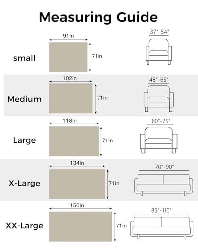 L 71"x118" Brown Sofa Couch Slipcover R368122