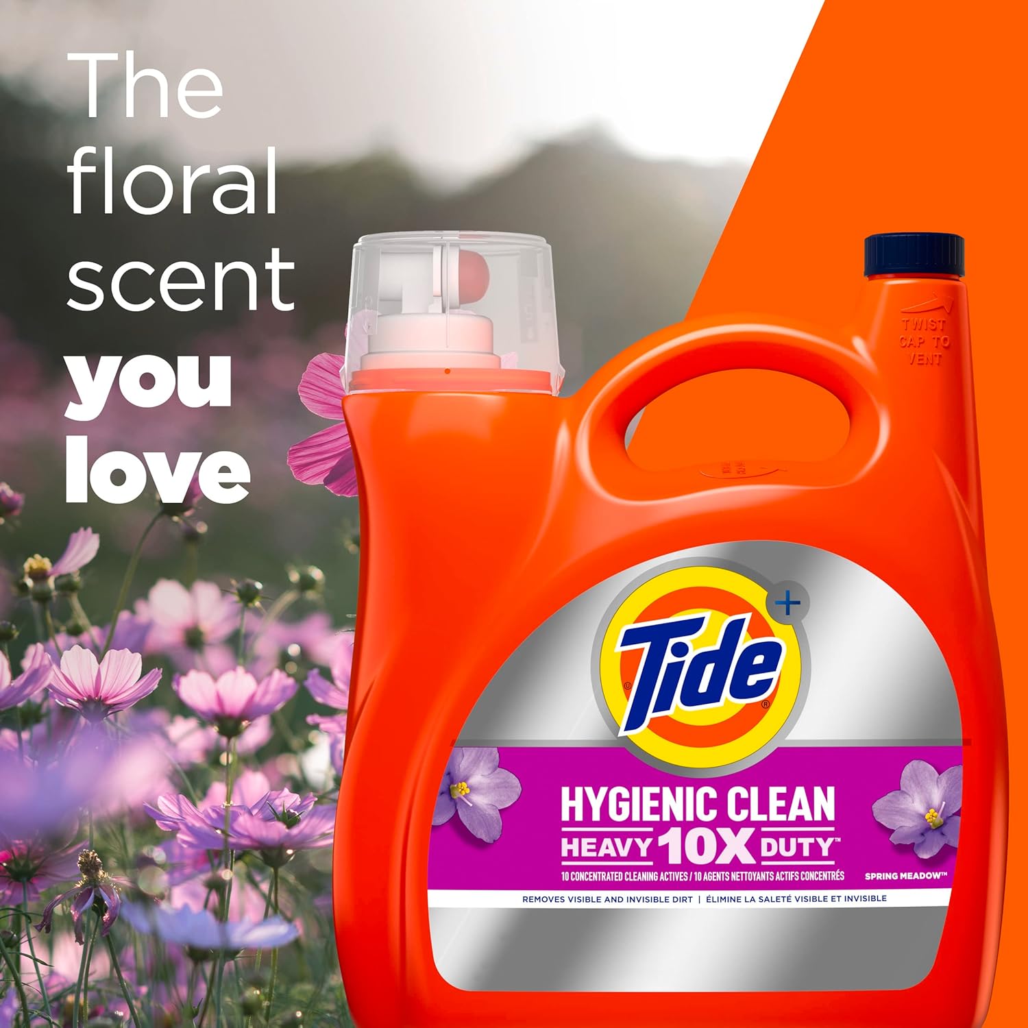 106 Loads Liquid Laundry Detergent, Spring Meadow Scent C258