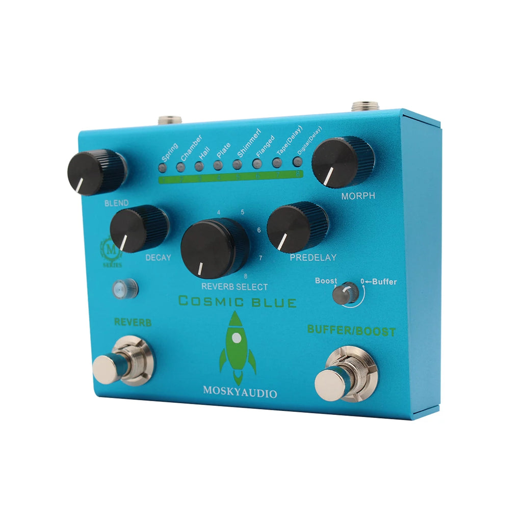 COSMIC BLUE Digital Reverb Guitar Pedal P155