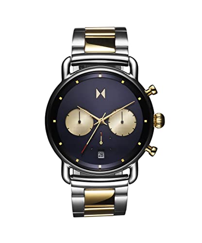 Blacktop Analog Chronograph Watch for Men - Water-Resistant 5 ATM - Stainless Steel - 42mm I2077