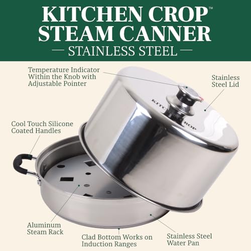 Stainless Steel Steam Canner with Temperature Indicator I507866