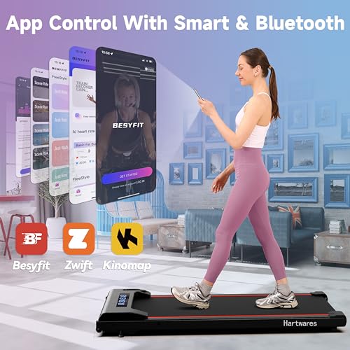 Under Desk Portable Walking Treadmill with Remote Control N66689