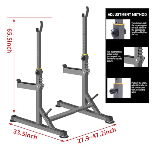 Adjustable Squat Rack Barbell Rack Q8065