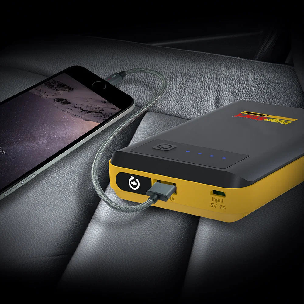 600A 12V Lithium Ion Jump Starter and Portable Power Pack Q4215