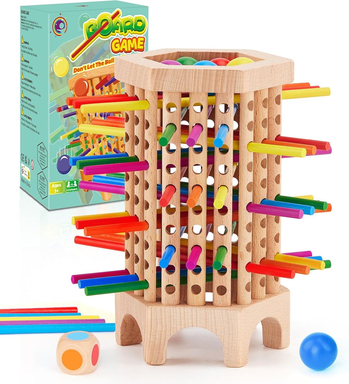 36 Colorful Stick Math Educational Dice Game for 2-6 Players A92483